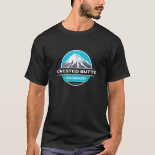 Camiseta Montagem com tampas de neve CO Rocky Mountain Cres
