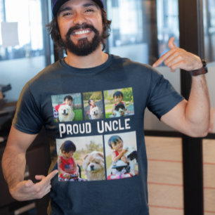 Camiseta Montagem de Colagem de Fotos Personalizada Collage