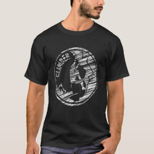 Camiseta Montagem de enroladores de silhueta subindo_19