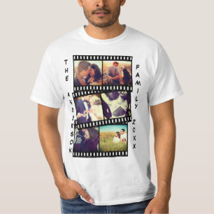 Camiseta montagem de fotos personalizada