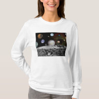 Montagem dos planetas e luas de Júpiter