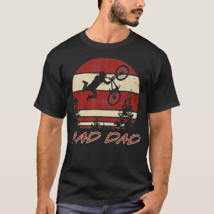 Camiseta Montagem em PAI RAD com retro Vintage 80s BMX Biki