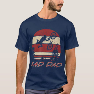 Camiseta Montagem em PAI RAD com retro Vintage 80s BMX Biki