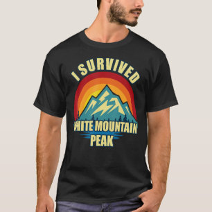 Camiseta Montagem Montanha Branca de Pico Subindo