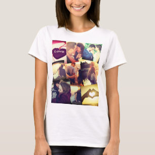 Camiseta Montagem personalizada de fotos