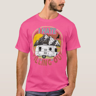 Camiseta Montagens Da Vintage Engraçadas Acampamento Rv Ode