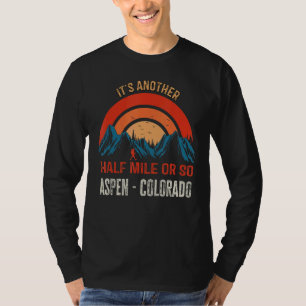 Camiseta Montagens de Colheita do Colorado Retro Aspen