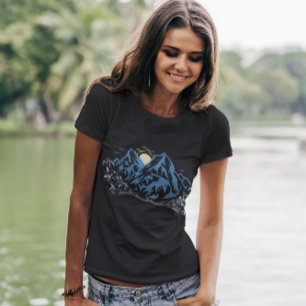 Camiseta Montagens dos Alpes Paisagísticos