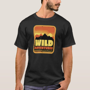Camiseta Montagens Ultrasseculhetas Selvagens de Aventura E