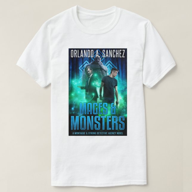Camiseta Montague & Strong - MAGES & MONSTERS (Frente do Design)