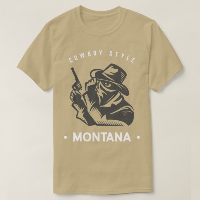 Camiseta Montana Cowboy (Frente do Design)