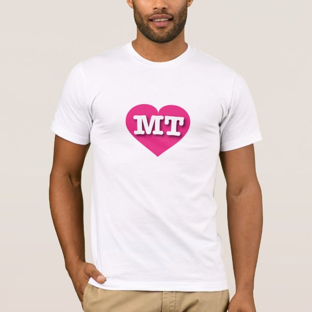 Camiseta Montana Hot Pink Heart - Adoro MT (Frente)