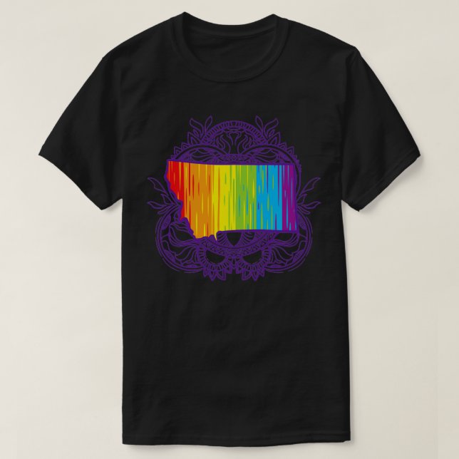 Camiseta Montana Mandala Pride (Frente do Design)