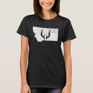 Camiseta Montana MT Deer Hunting Shed Antlers
