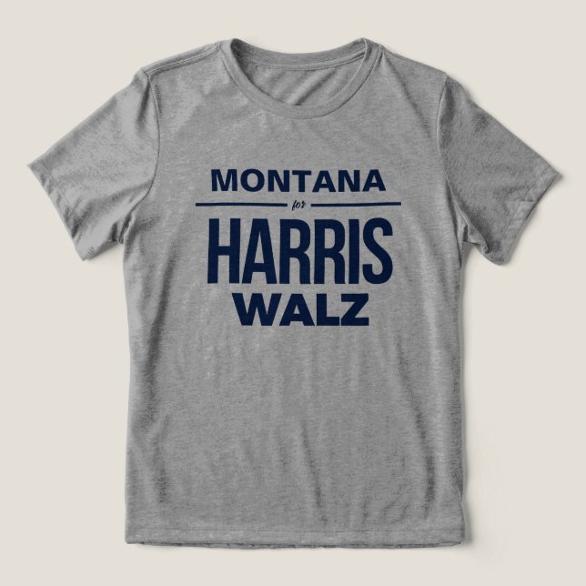 Camiseta Montana para Harris Walz (Design frontal)