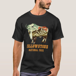 Camiseta Montana PARQUE NACIONAL YELLOWSTON Wyoming engraça