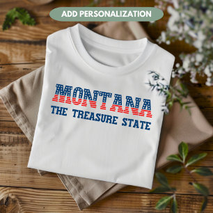 Camiseta Montana Patriótica O Estado do Tesouro Personaliza