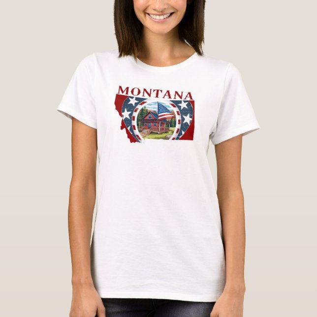 Camiseta Montana Patriótica USA (Frente)