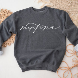 Camiseta Montana Script State Women's Sweatshirt