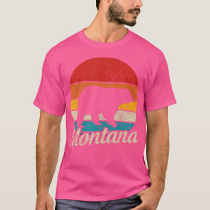 Camiseta Montana Vintage Grizzly Bear Camping Caminhando pa