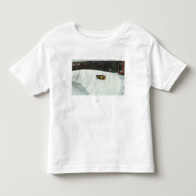 Camiseta Montando a curva de Whiteface (Frente)