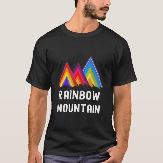 Camiseta Montanha Arco-íris Cusco-Peru (Frente)