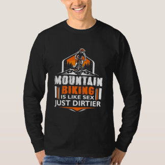 Camiseta Montanha Bicicleta Apenas Mais Irritante