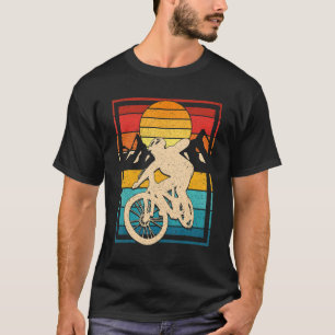 Camiseta Montanha - Bike Para Homens Retro