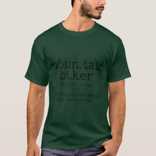 Camiseta Montanha Biker Definition Engraçado Descida MTB