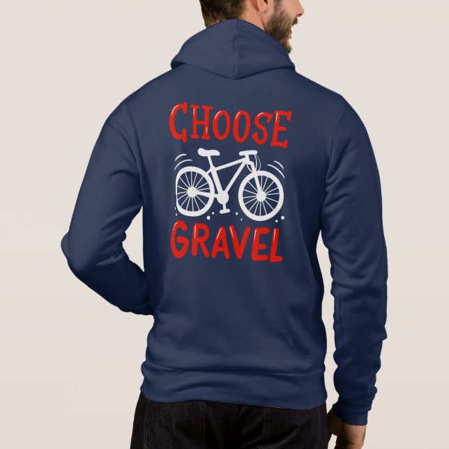 Camiseta Montanha Biking Escolhe Gag de Ciclo Gravel (Verso)
