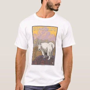 Camiseta Montanha branca GoatColorado