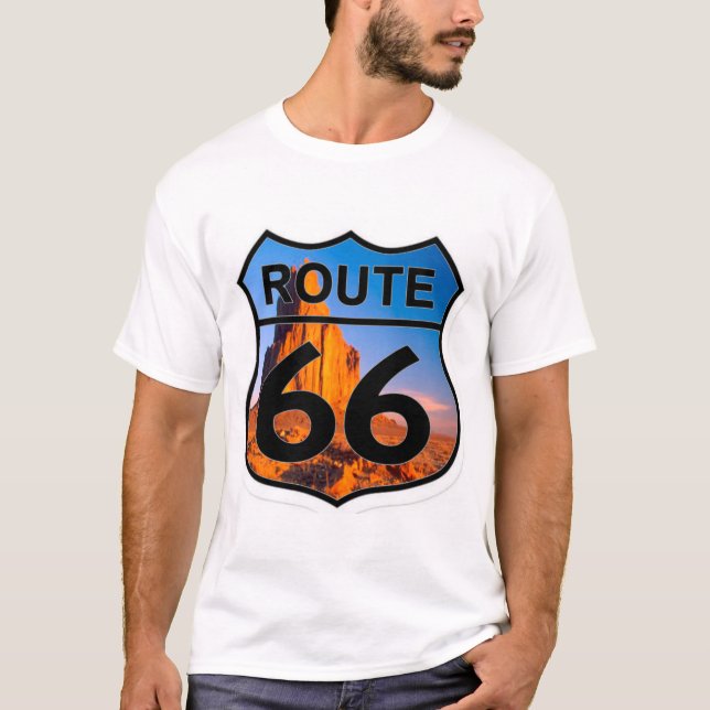 Camiseta montanha da rota 66 (Frente)