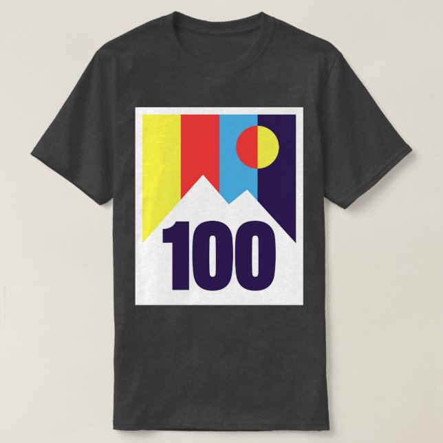 Camiseta Montanha de 100 Milhas (Frente do Design)