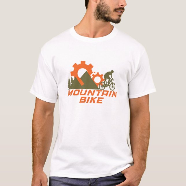 Camiseta Montanha de bicicleta de montanha (Frente)