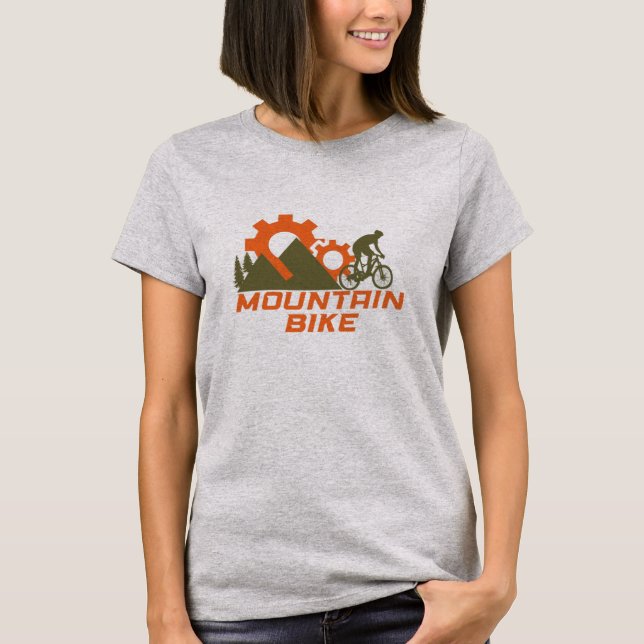 Camiseta Montanha de bicicleta de montanha (Frente)