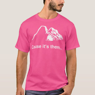 Camiseta Montanha de Caminho Minimalista que Sobe