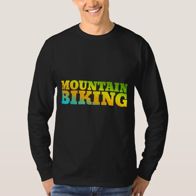 Camiseta Montanha De Comboio Projetada Com Cores Da Naturez (Frente)