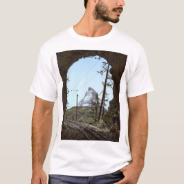 Camiseta Montanha de Matterhorn nos Alpes suíços