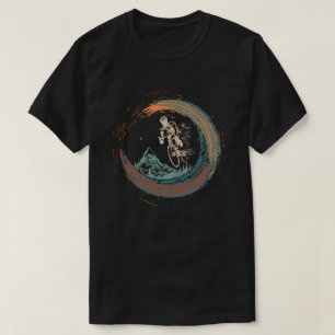 Camiseta Montanha Descida MTB Vintage Mountain Biker