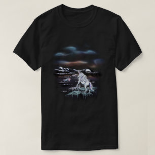 Camiseta Montanha do Unicórnio Místico - Aerógrafo de Fanta