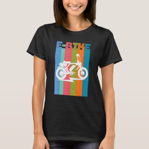 Camiseta Montanha E Bicicleta Elétrica de Cavaleiro 1