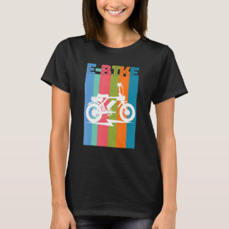 Camiseta Montanha E Bicicleta Elétrica de Cavaleiro 1