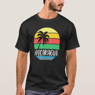 Camiseta Montanha E Palmas Da Nicarágua