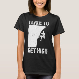 Camiseta Montanha Em Pedra De Bouldering Escalando Para Hom