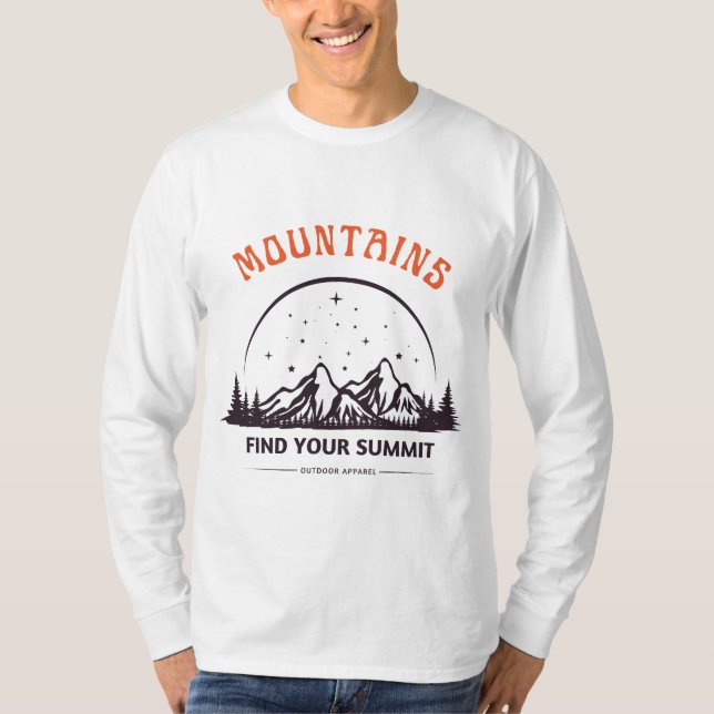 Camiseta montanha encontre seu cume (Frente)