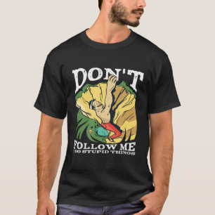 Camiseta Montanha Engraçada Escalando Ao Ar Exterior Hiker