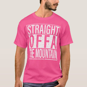 Camiseta Montanha Engraçada Subindo Reto da Montanha