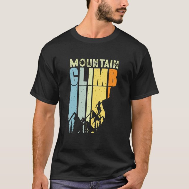 Camiseta Montanha Escala Alpina no Exterior Rock Mt Everest (Frente)