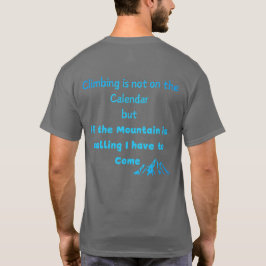 Camiseta Montanha escalada