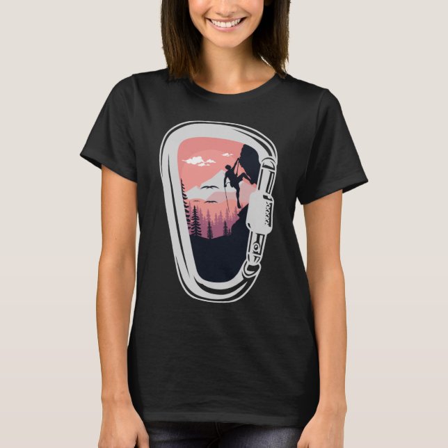 Camiseta Montanha escalada montanhosa de enrolação natural (Frente)